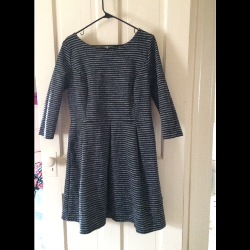Striped, 3/4 Sleeved Dress